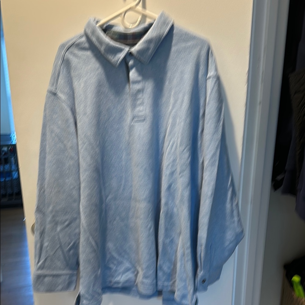 Tommy Bahama Light Blue Rugby Shirt